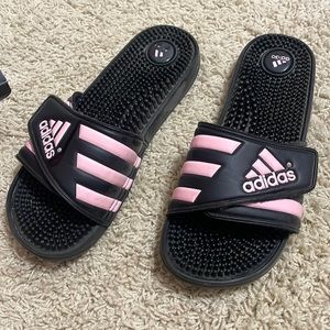 ADIDAS ADDISAGE W Black & Pink Slides